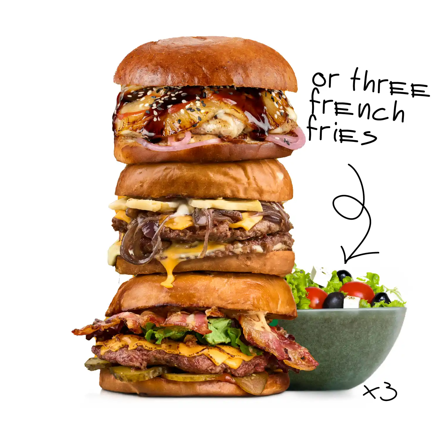 3 Burger Combo