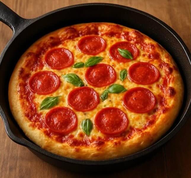 Pan Pizza Like in a Pizzeria